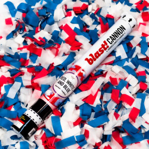 Red, White, and Blue Confetti Cannon