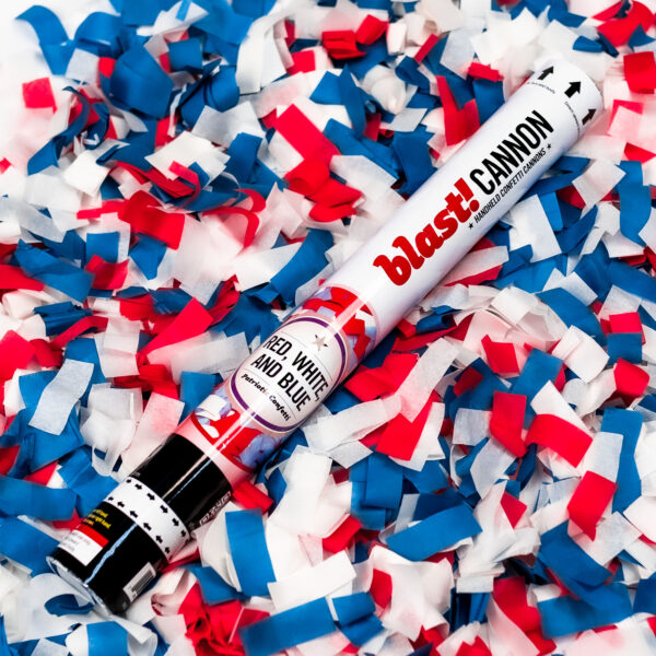 Red, White, and Blue Confetti Cannon